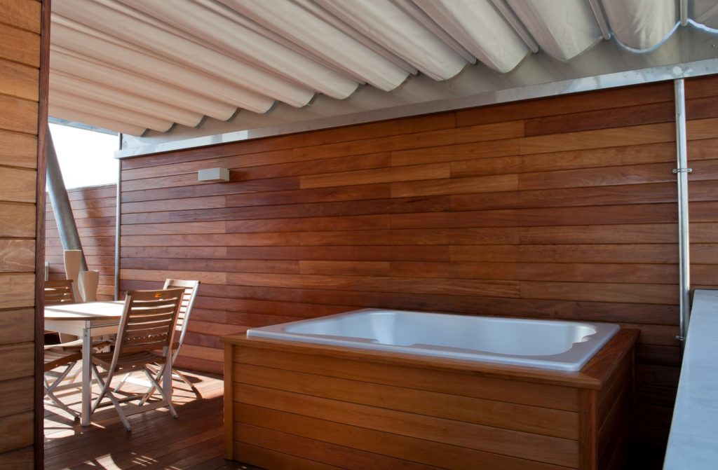 Hot tub cladding